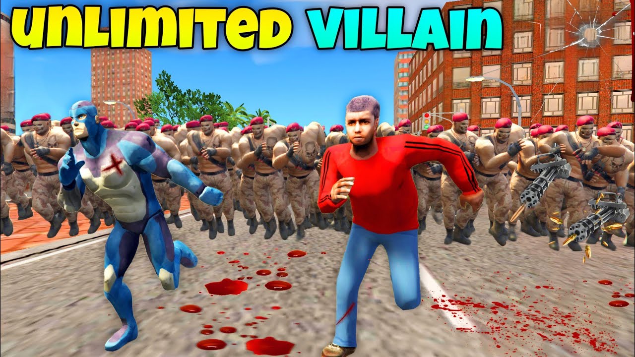Unlimited Dangerous Villain Attack On Vice Town | Rope Hero Vice Town | Gta 5 