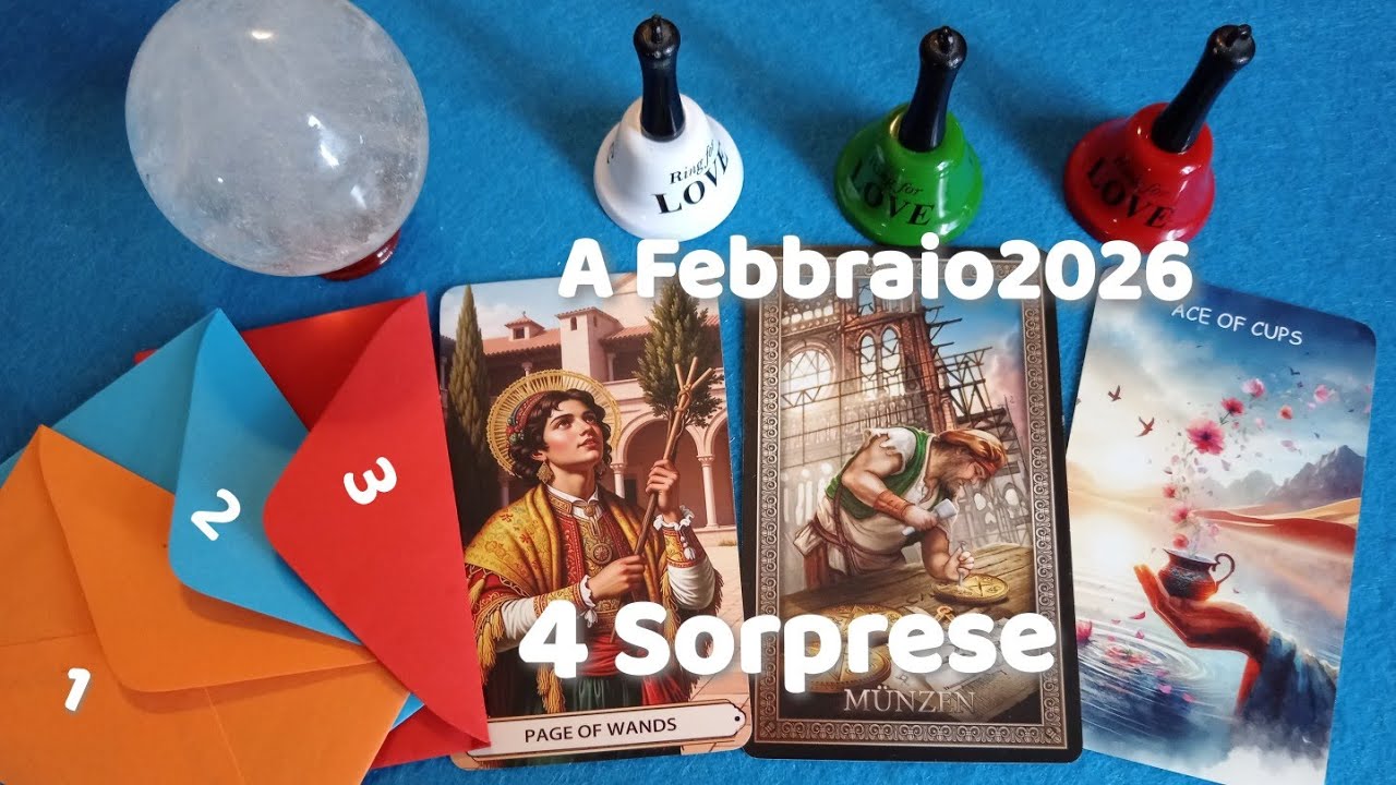 🔔🎁A FEBBRAIO 4 SORPRESE IN ARRIVO! PREVISIONI #tarocchi