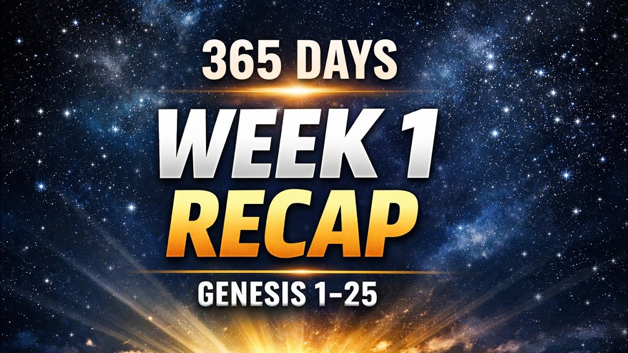 Week 1 Recap Genesis 1-25: Reading the Entire Bible in 365 Days