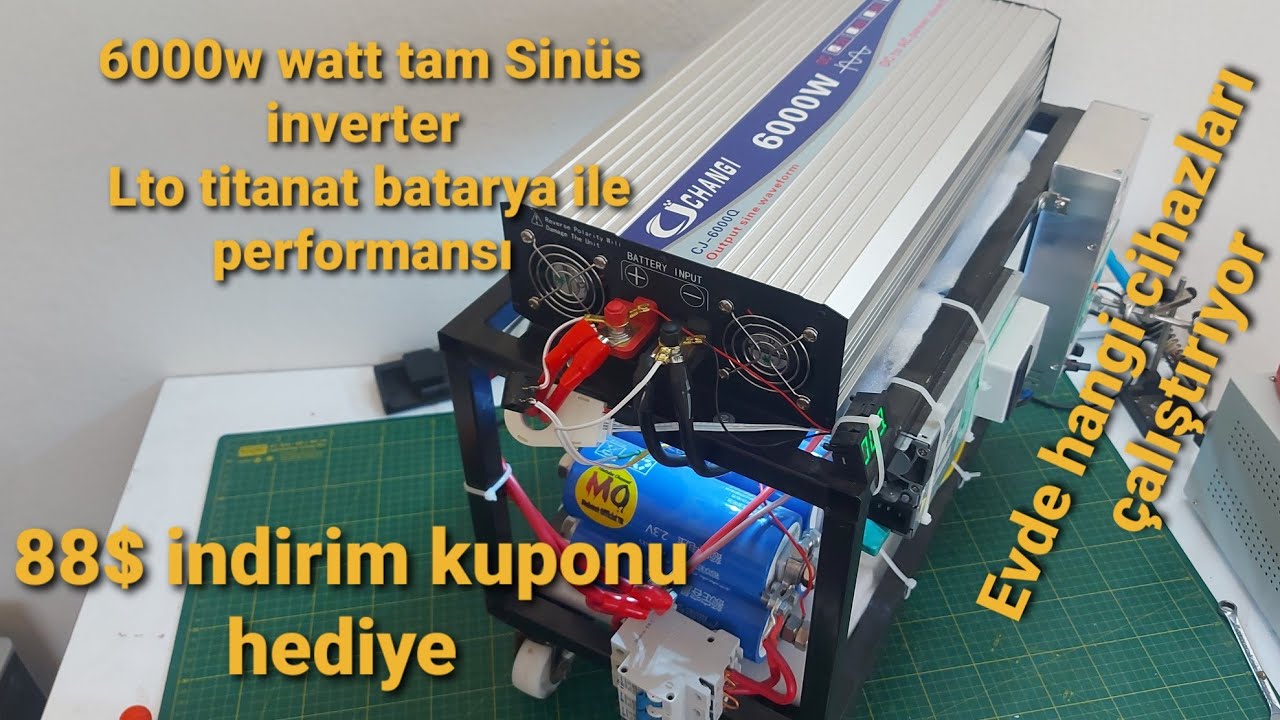 12v/24v 6000w tam Sinüs inverter Evde hangi cihazları çalıştırır
