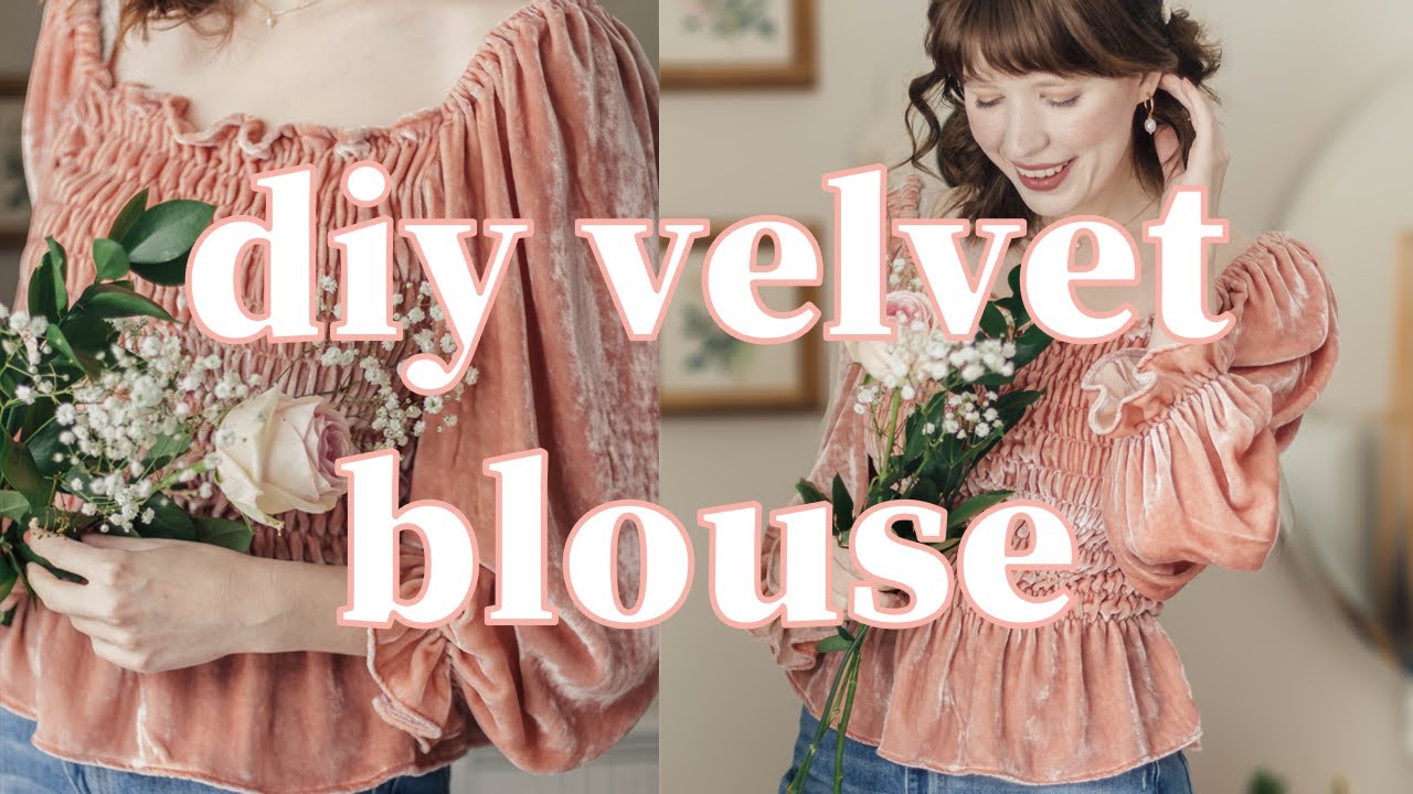DIY Velvet Smocked Top: Sew with Me!