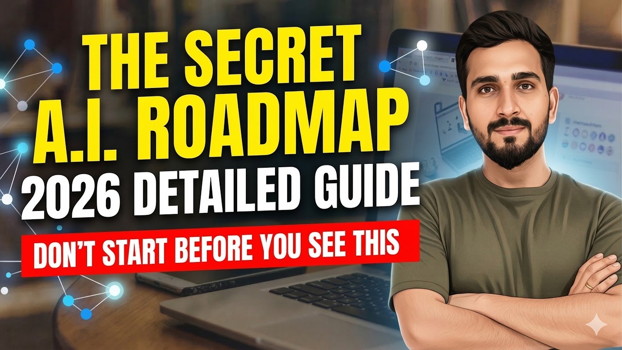 How To Learn AI & ML In 2026 (Detail Roadmap).Don't Start Before Watching This! 