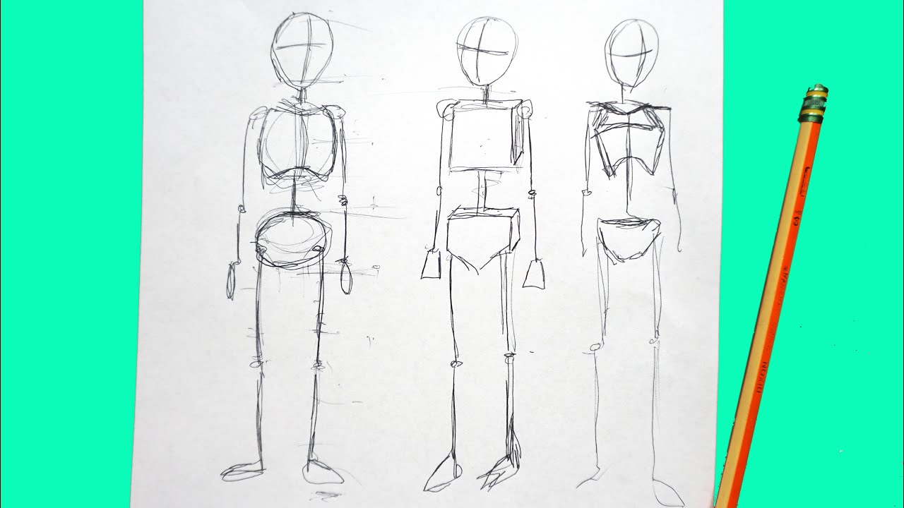 Figure Drawing - The Stick Figure and Movement