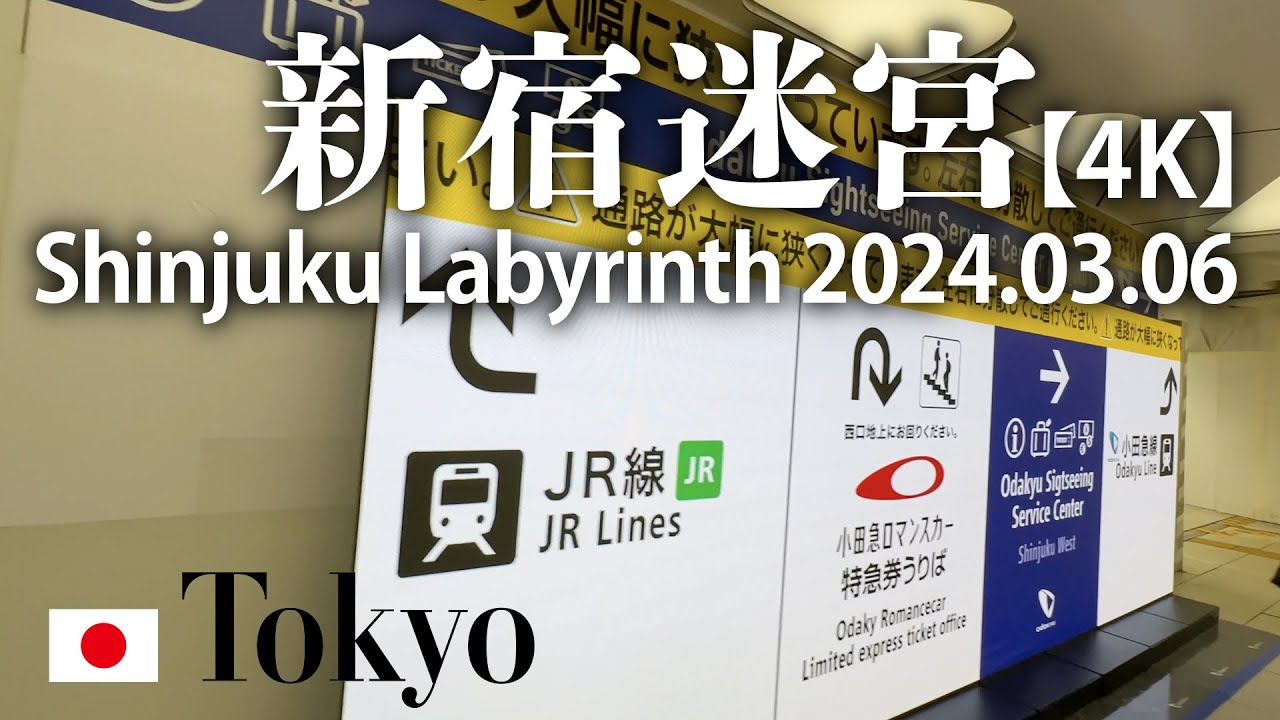 新宿迷宮【4K】Shinjuku Labyrinth 2024.03.06