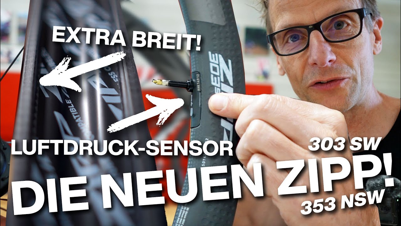 Die neuen 2025 ZIPP 303 SW & 353 NSW Rennrad-Laufräder mit Reifendrucksensor! Mit Testfahrt!