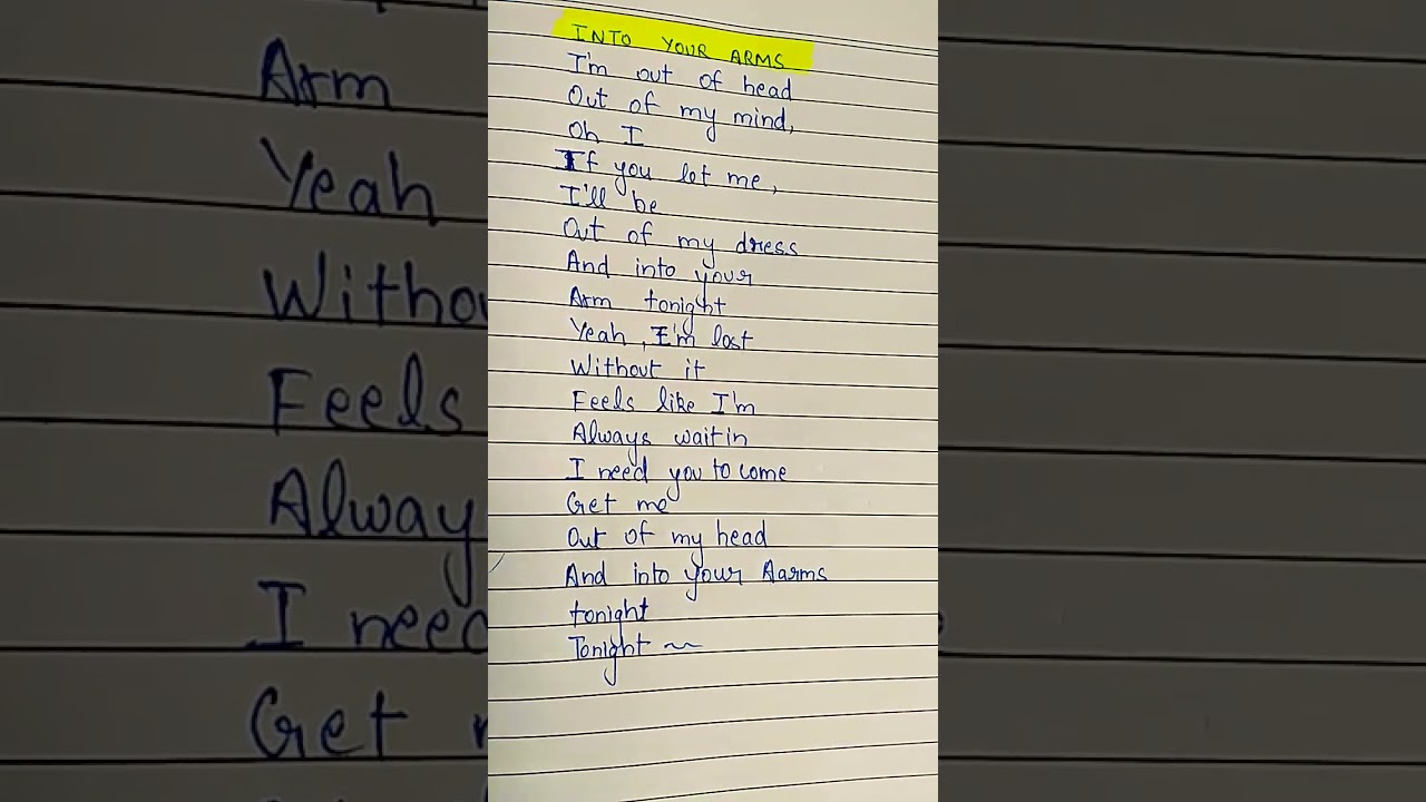 INTO YOUR ARMS --AVA MAX #song lyrics#song