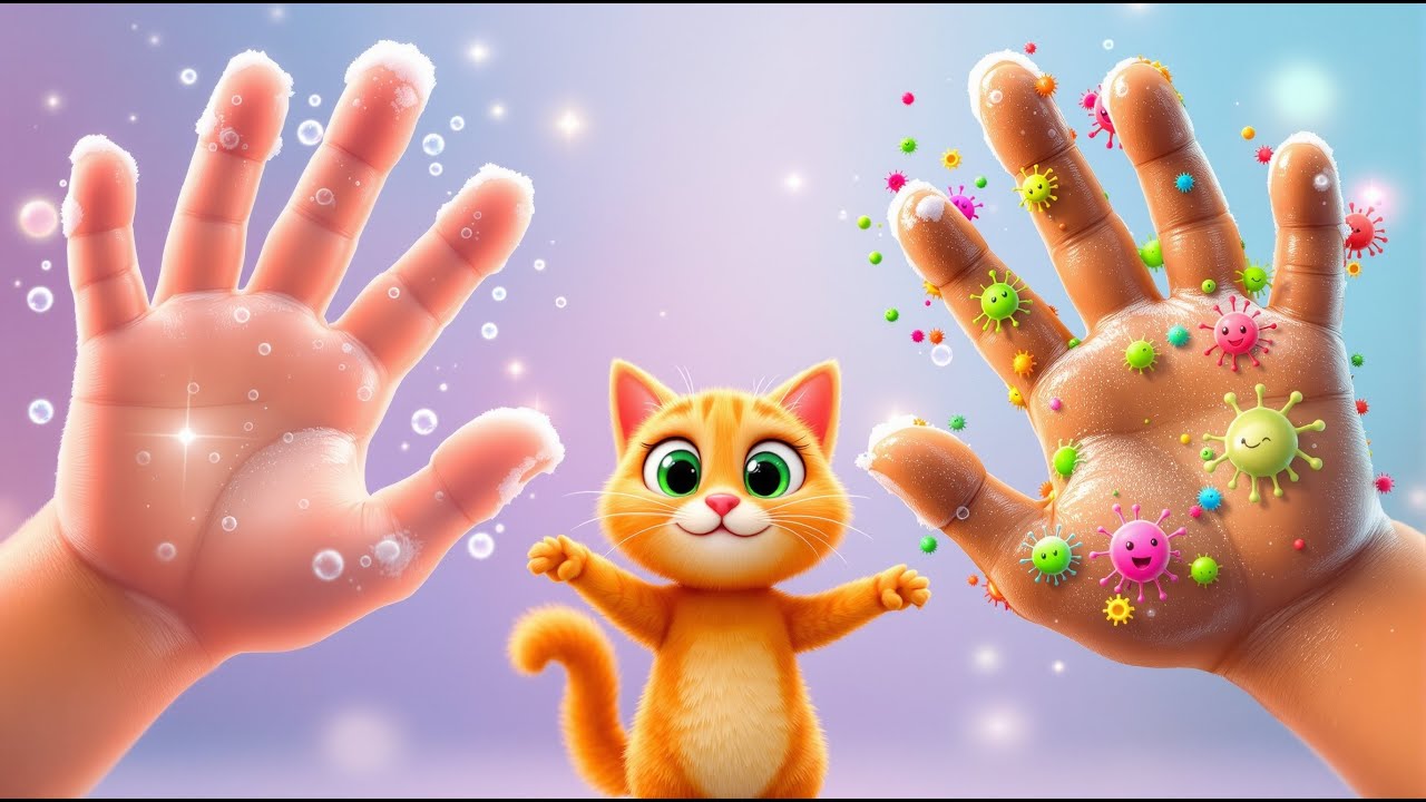 Zat Pisoiul Curios învață copiii să se spele pe mâini | Cântec educativ despre igienă