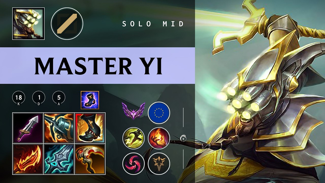 Master Yi Mid vs Zilean - EUW Master Patch 26.04