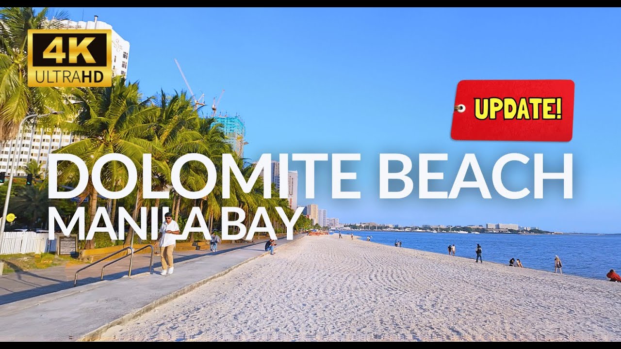 DOLOMITE BEACH Manila Bay UPDATE! Beautiful WHITE SAND Tourist Spot in PH | Manila Update Today