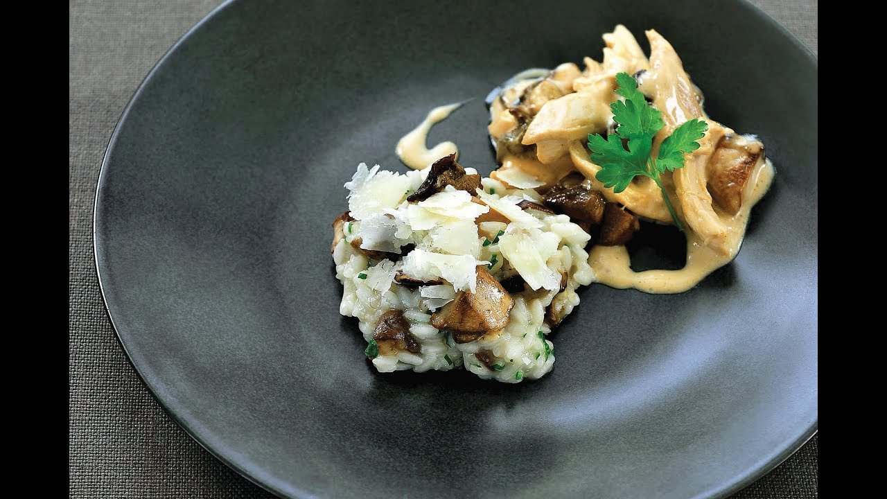 Risotto met eekhoorntjesbrood en hoevekip | De Gastentafel