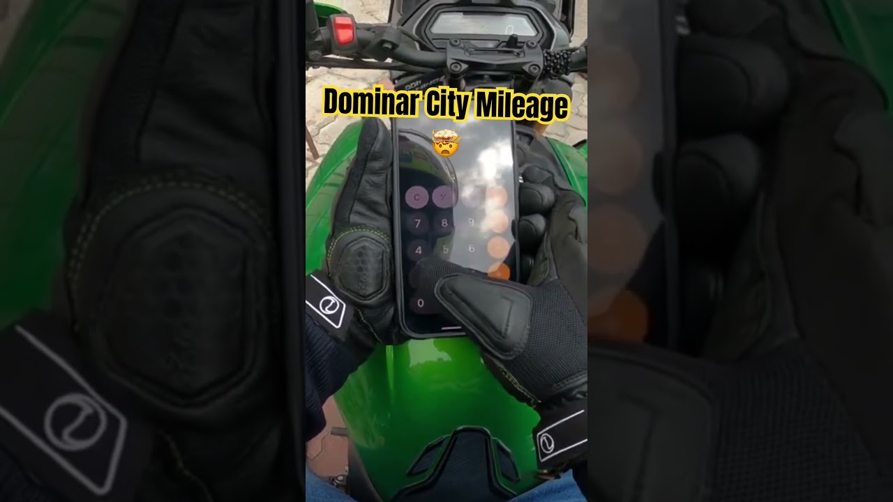 Dominar City Mileage🤯#dominar400 #viralvideo #youtubeshorts #bajaj #dominar
