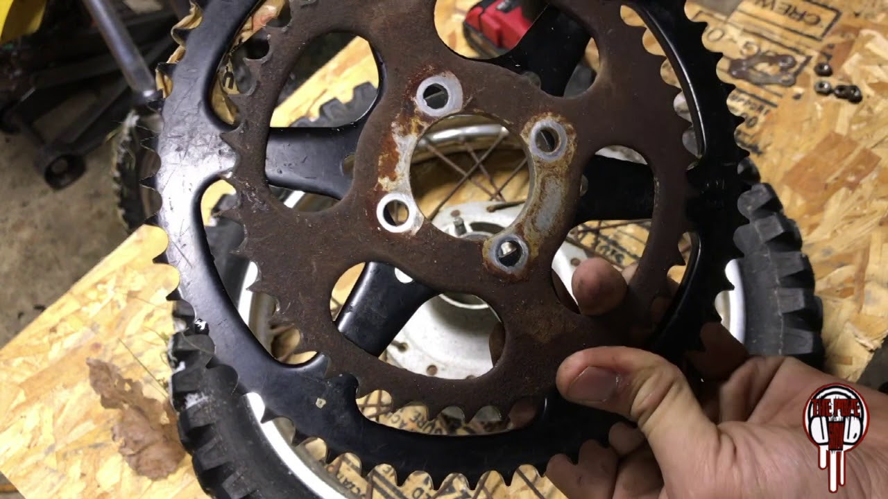 mini bike sproket change 44 to 53 tooth