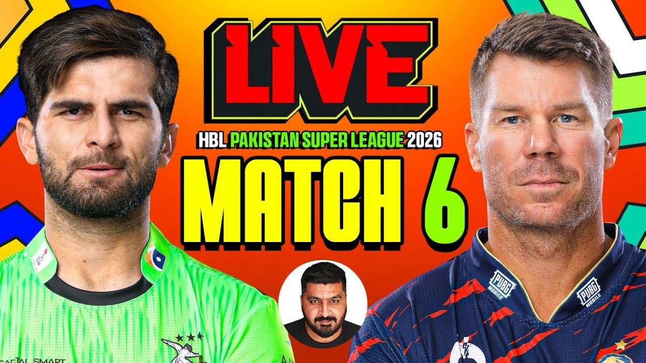PSL Live Match Today: Lahore Qalandars vs Karachi Kings | PSL Live 2026 | Watch Party | Match 6