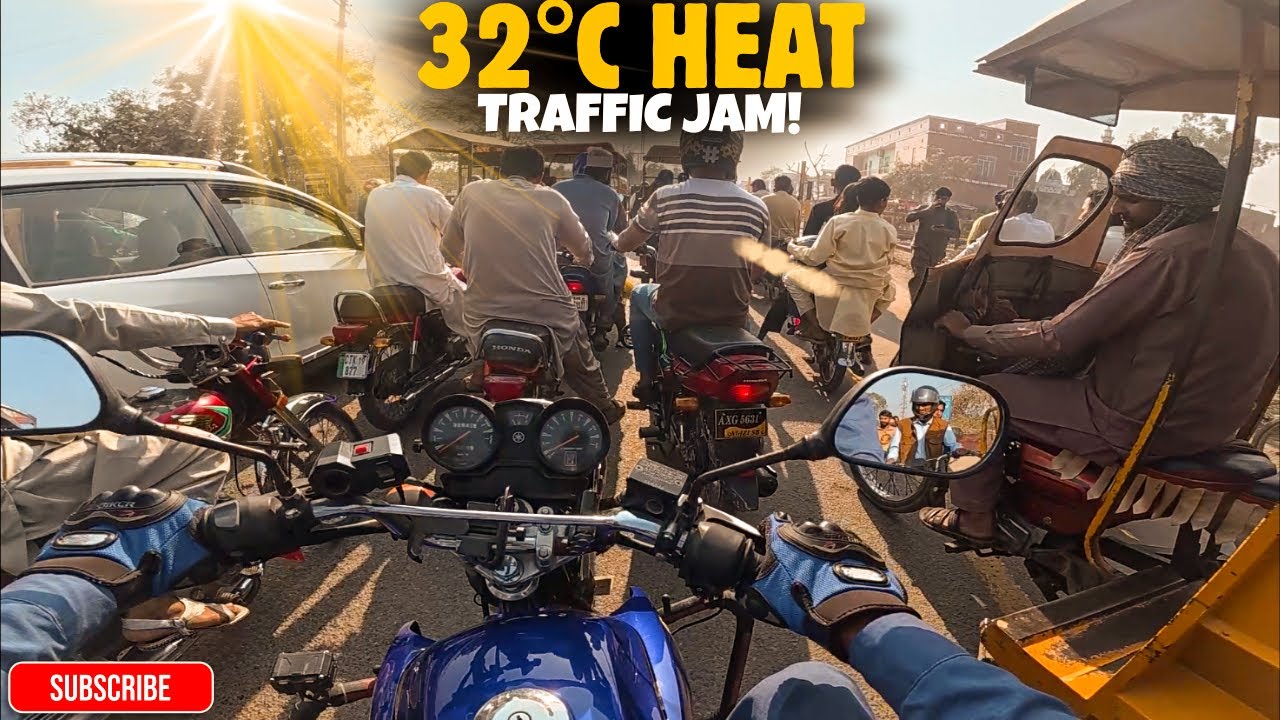 32°C Ki Garmi 🔥| Aur Traffic Jam Mein Phans Gaya😓