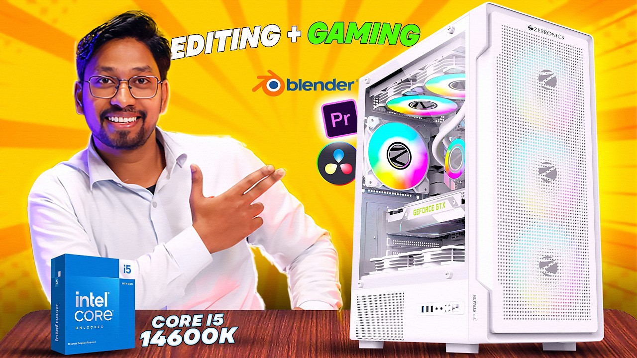 Intel Core i5-14600K PC Build 💻 | High-Performance Gaming & Editing Beast in 2024 🚀