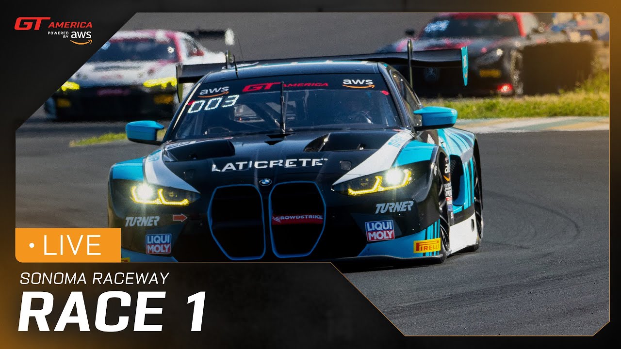 LIVE | Race 1 | Sonoma Raceway | GT America powered by AWS 2025
