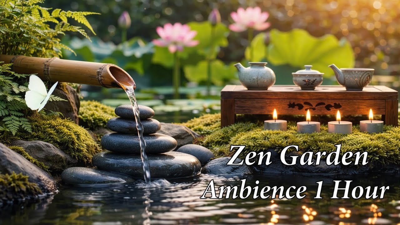 Ultimate Zen Garden Ambience – 1 Hour Deep Calm & Stress Relief