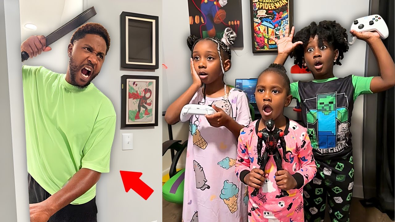 SIBLINGS GET CAUGHT STAYING UP LATE, DAD TEACHES THEM A LESSON