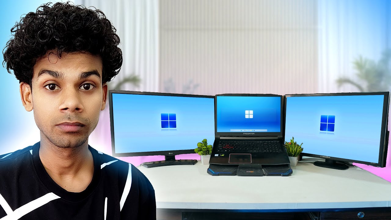 Dual Monitor setup for PC or Laptop