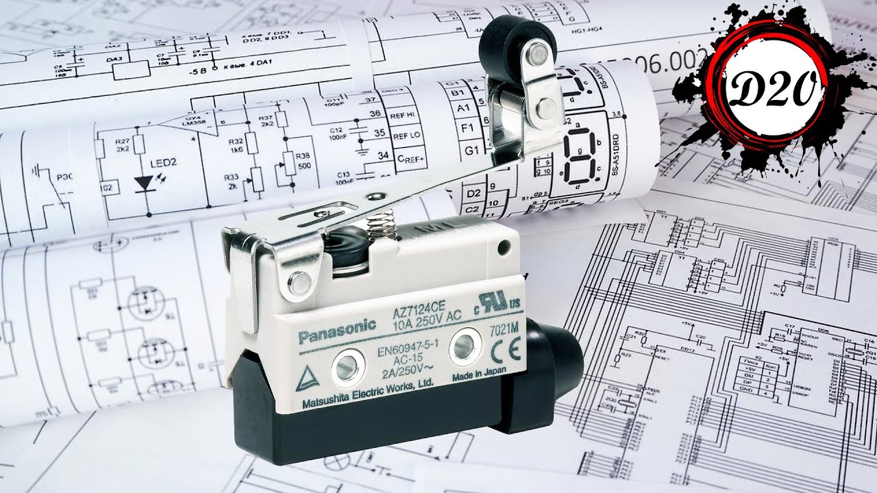 Концевой выключатель. Работа контактов Normally open - Normally closed.
