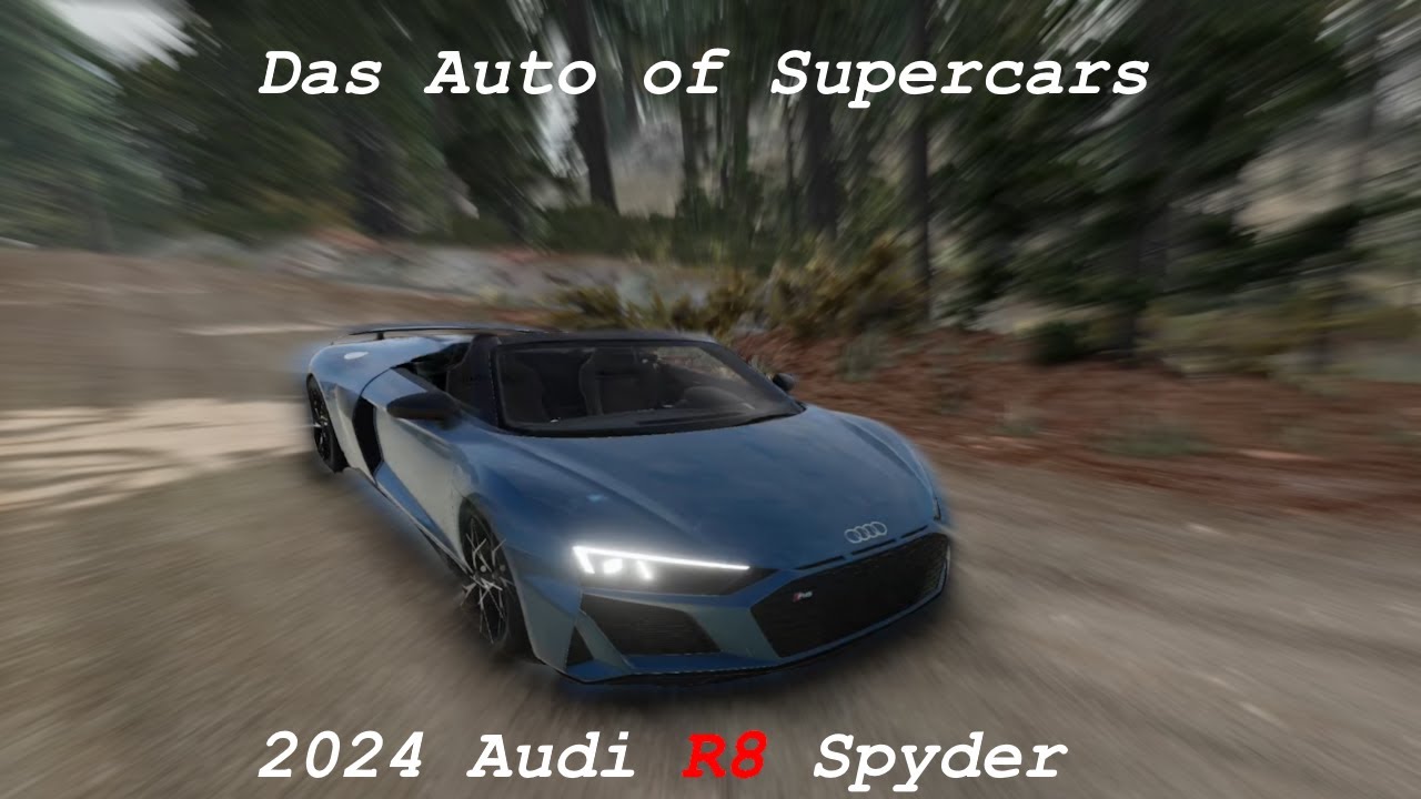 Das Auto of Super Cars - 2024 Audi R8 Spyder POV Drive