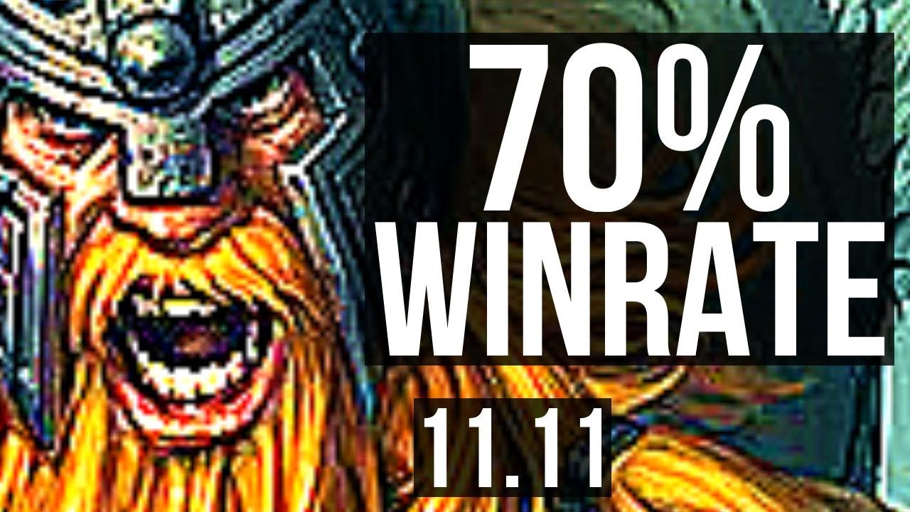 OLAF vs LEE SIN (JUNGLE) | 70% winrate, 6/1/6 | KR Master | v11.11