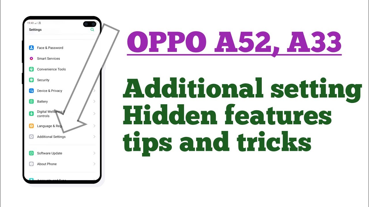 OPPO A52, A33 ! Additional setting HIDDEN features tips and tricks