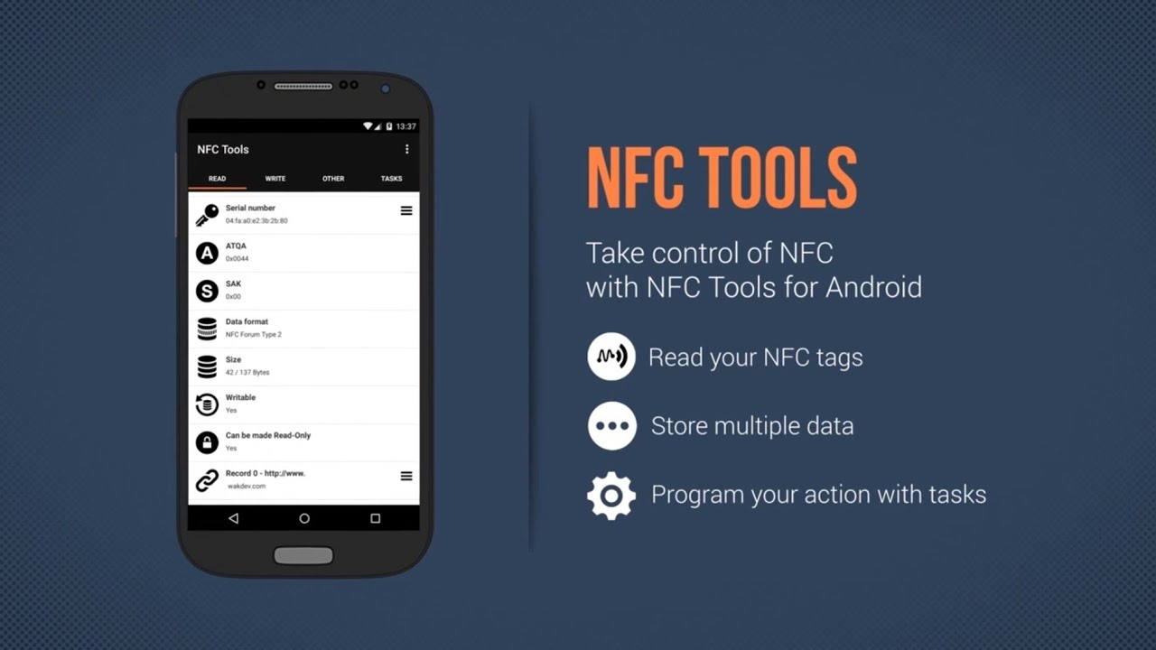 Testeando NFC Tools 8.6.1 - Chips RFid
