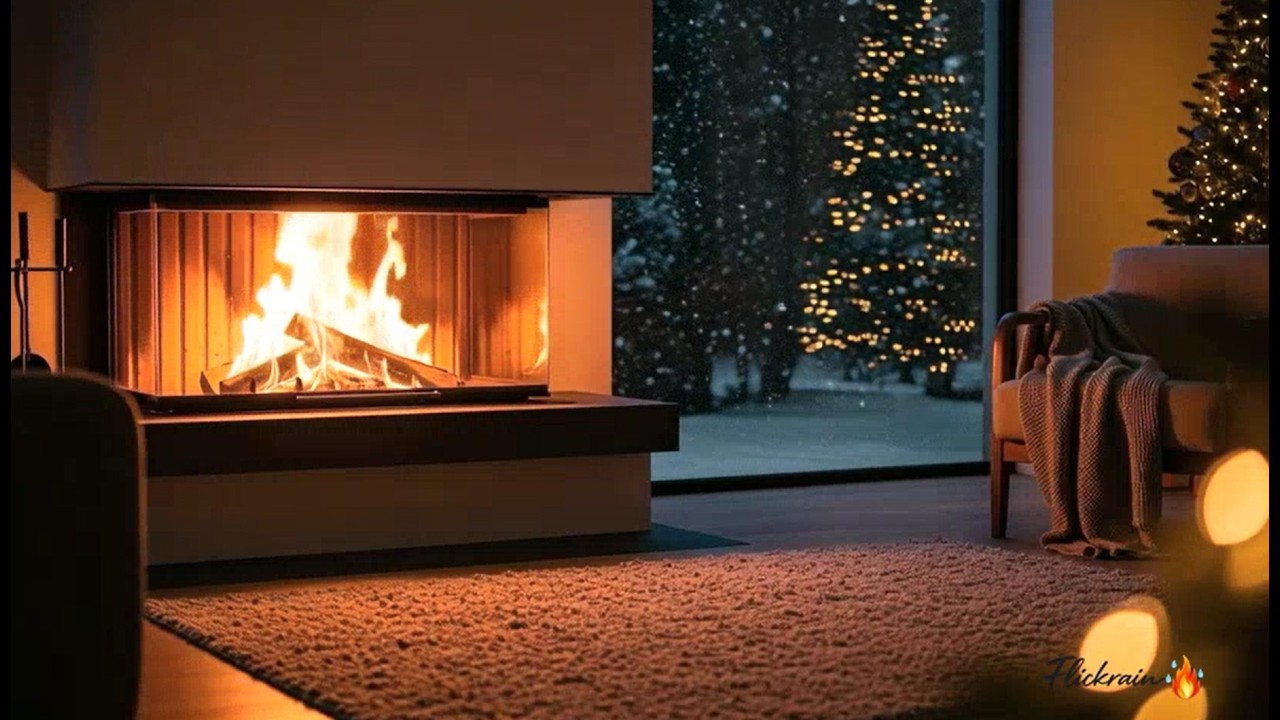 10 Hours of Cozy Fireplace with Crackling Logs – Warm Ambiance for Sleep & Relaxation