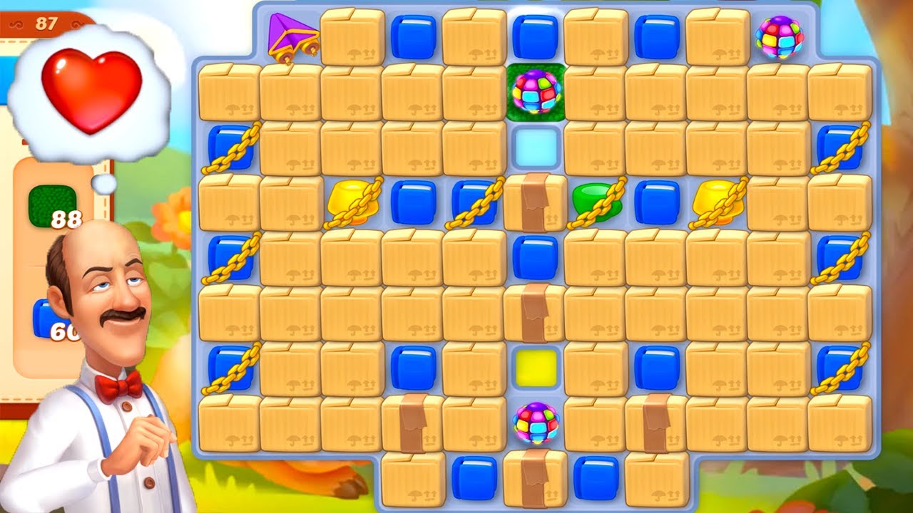 Homescapes - A Matching Puzzle Garden Gameplay Walkthrough Day 18 Complete（New update）