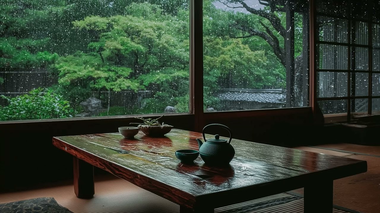 Calming Piano Music with Rain Sounds Help You Relieve Stress, Anxiety and Deep Sleep, Relaxing Music