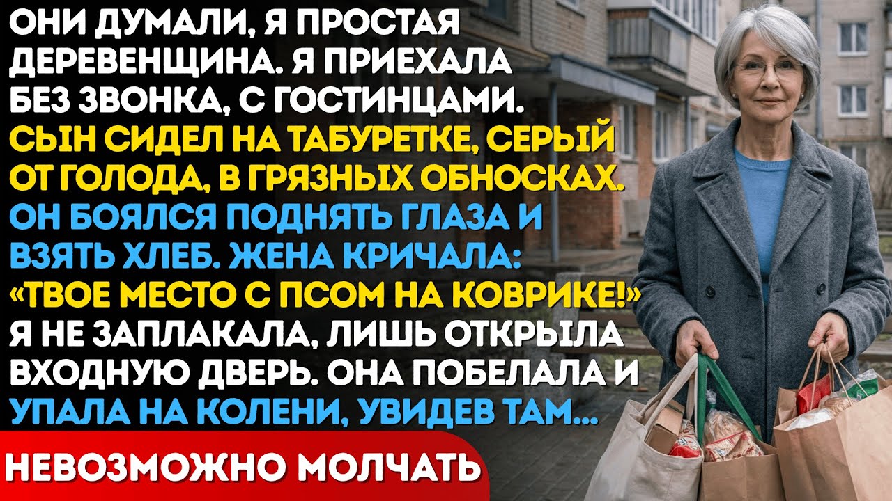 Мой сын сидел на коврике рядом с псом. Жена кричала ему: “Твоё место здесь!” Я не заплакала, но я...