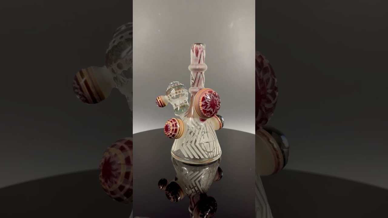Liberty 503 x Frit Glass - Deeb Sandblasted Minitube Dab Rig