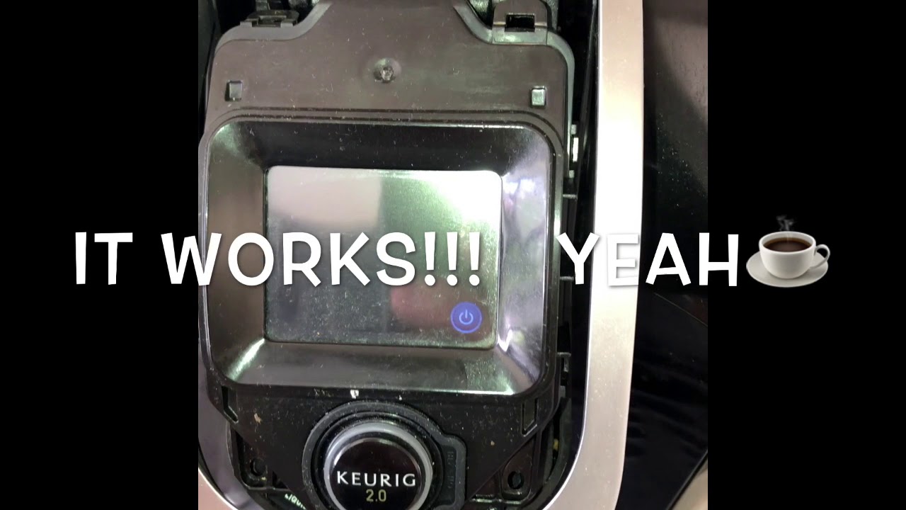☕️ KEURIG  COFFEE MAKER ☕️ BROKEN SCREEN (FIXED)