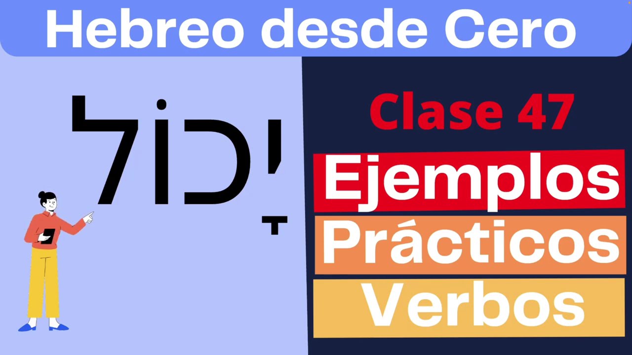 CURSO DE HEBREO para principiantes Clase 47 : El verbo PODER + Verbos del grupo PIEL @hebreofacil
