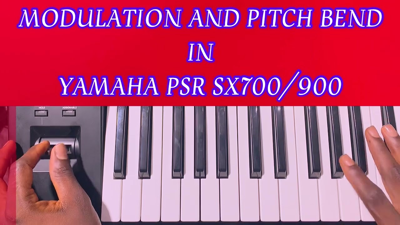 MODULATION AND PITCH BEND APPLICATION #youtube #yamaha