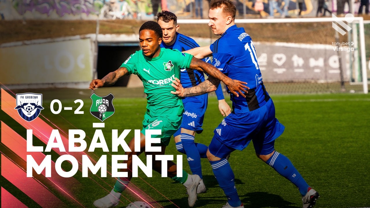 2. kārta: FK Grobiņa 0:2 FK Auda (Labākie momenti)