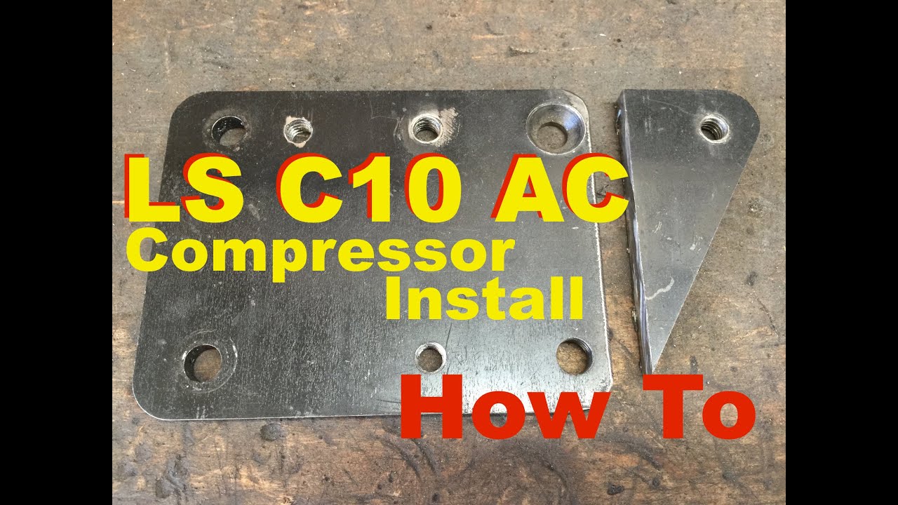 Cold AC on C10 LSx Swapped Part 1 & Front Crossmember Info 73-87 Chevy Truck 5.3 Compressor LS
