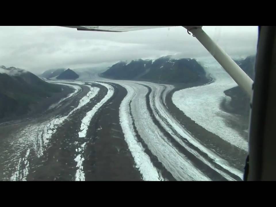Chitina, Alaska to McCarthy flight on Wrangell Mountain Air