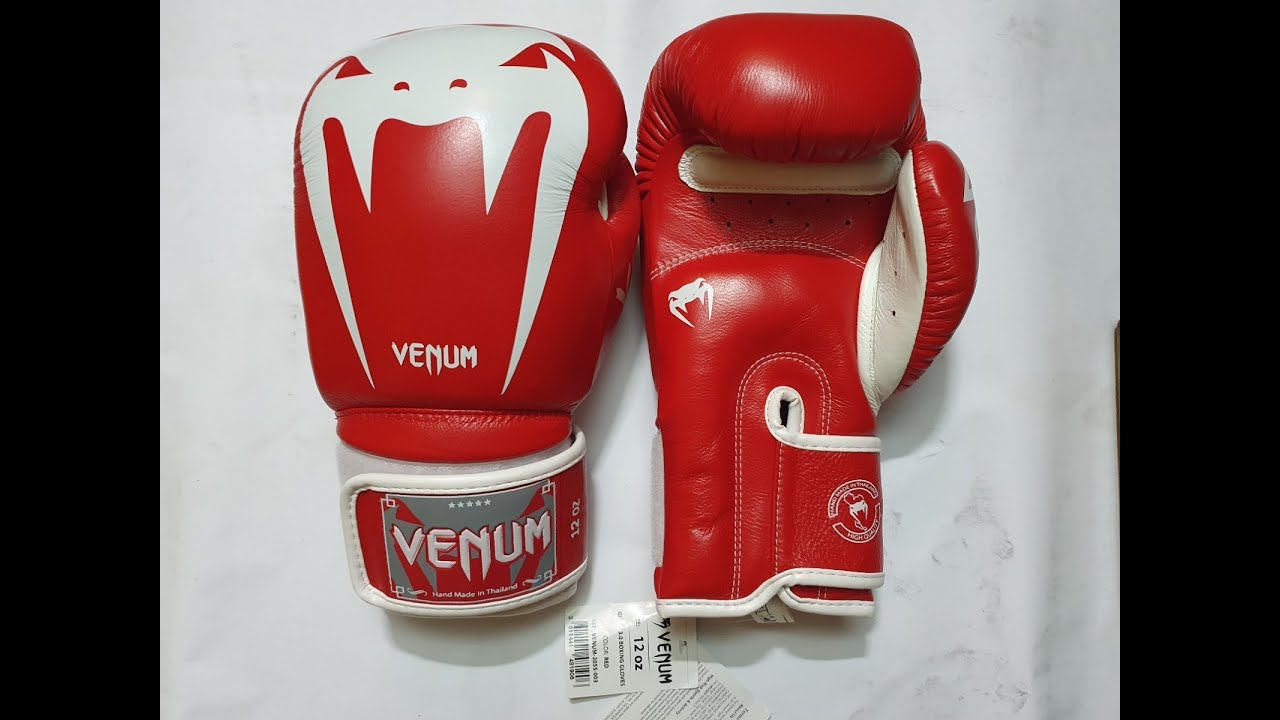 Боксерские перчатки VENUM GIANT 3.0 NAPPA LEATHER - RED 12oz-Обзор