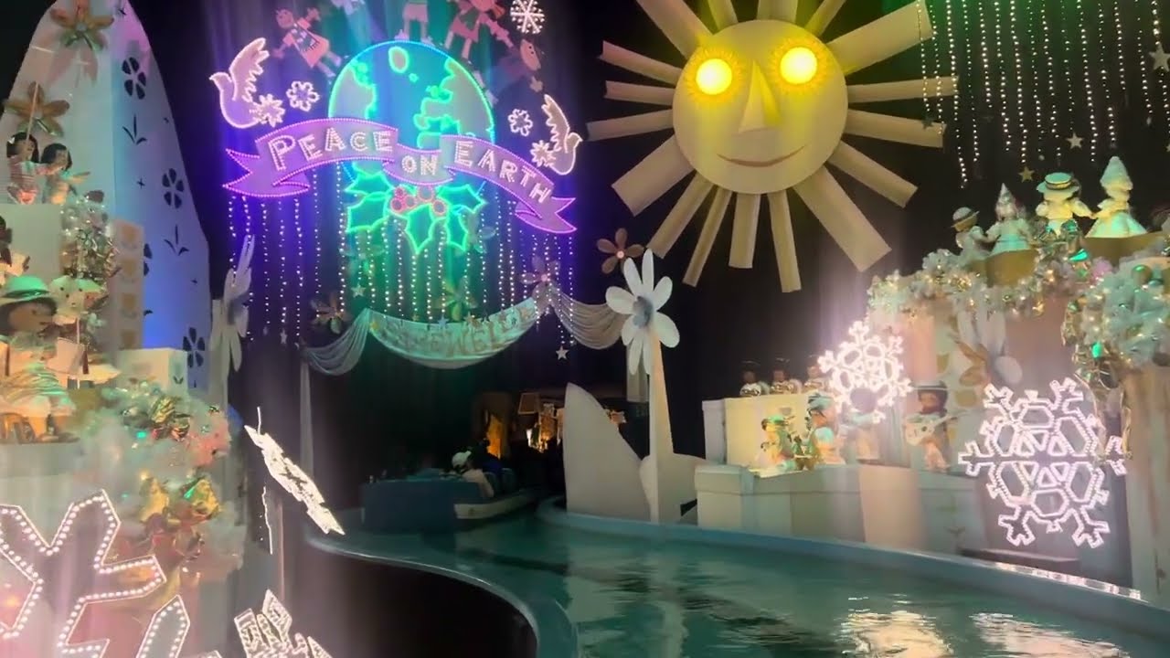 It's A Small World Holiday Front Row Disneyland