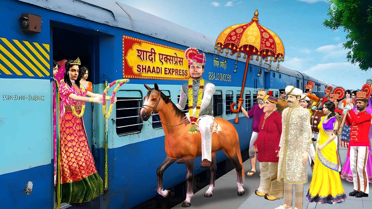 Train Mein Shaadi Marriage in Indian Railway Train Comedy Hindi Kahaniya Moral Stories