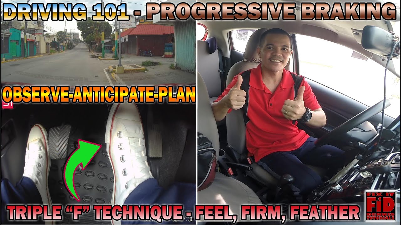 Progressive Braking Technique - Ligtas na paraan ng pagpreno - Car control skills