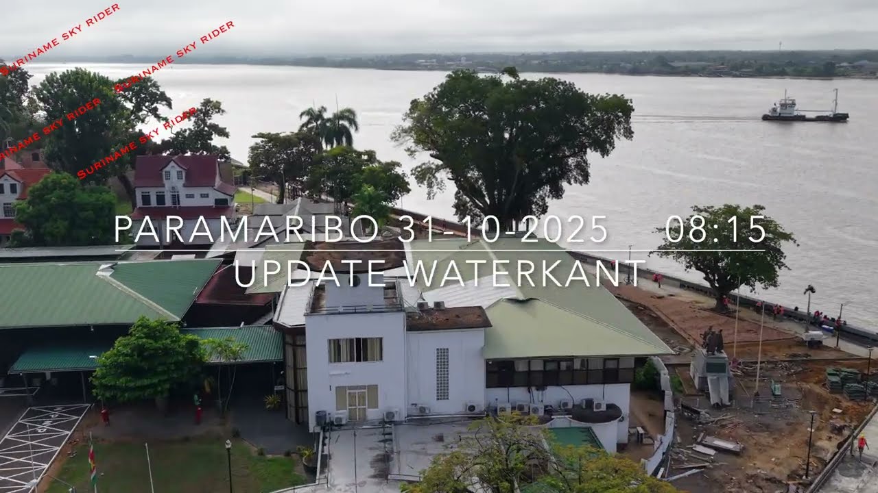 de laatste Update Waterkant Paramaribo Suriname  31- 10 -2025