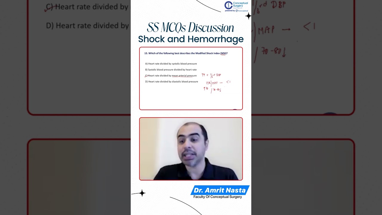 Modified Shock Index  | Dr. Amrit Nasta | Conceptual Surgery