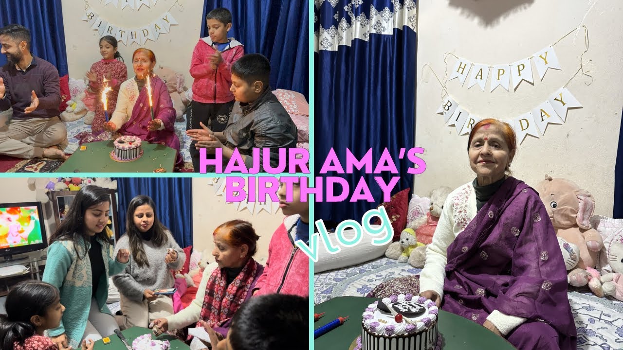 Ama’s Birthday Celebration @ Mamaghar vlog 