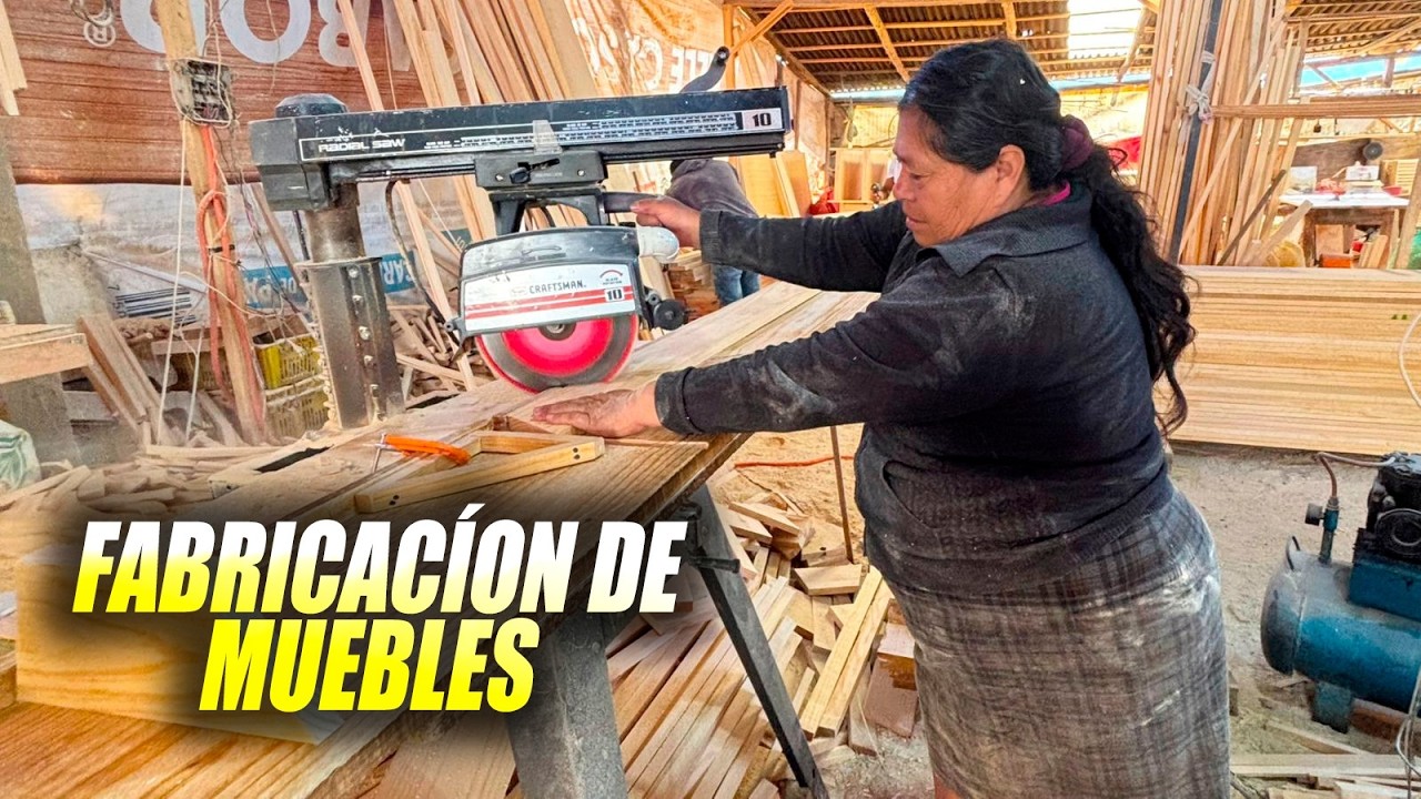 Así Fabrican Los MUEBLES EN CRUDO Que Venden En San Mateo Atenco