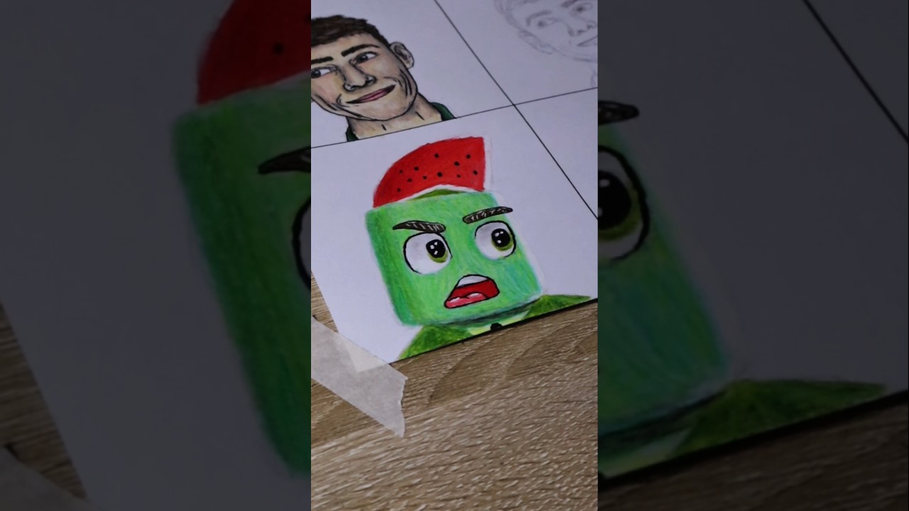 Dutchtuber in roblox style tekenen✏️ #shorts #tekenen