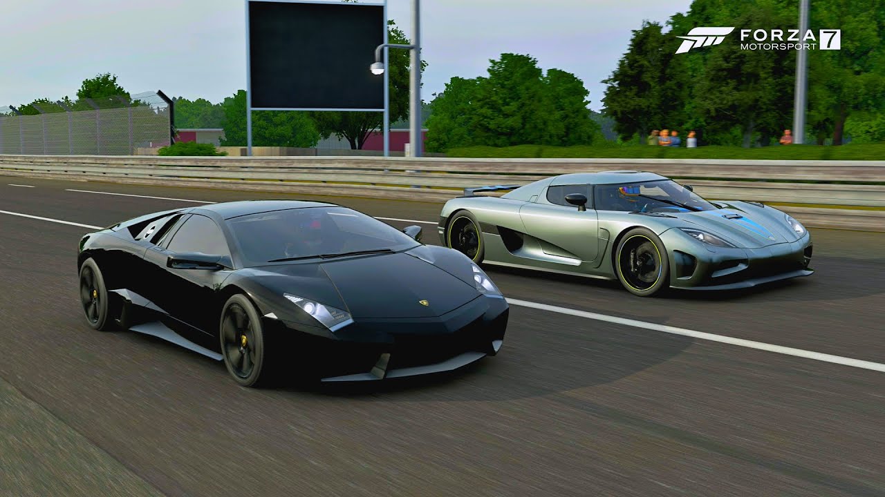 Lamborghini Reventón (900 hp) vs Koenigsegg Agera | Forza 7 Drag Race