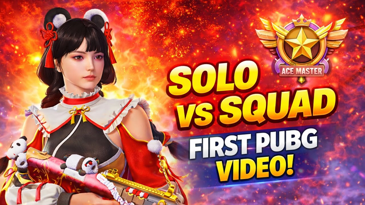 Solo vs Squads Gameplay ⚡️ | First Pubg Video #sndx #1